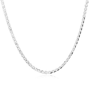 Lant argint barbati placat cu rodiu 2,5 mm x 50 cm model Anchor DiAmanti TDS060-50cm-SL (Argint 925‰ 3,8 g.)